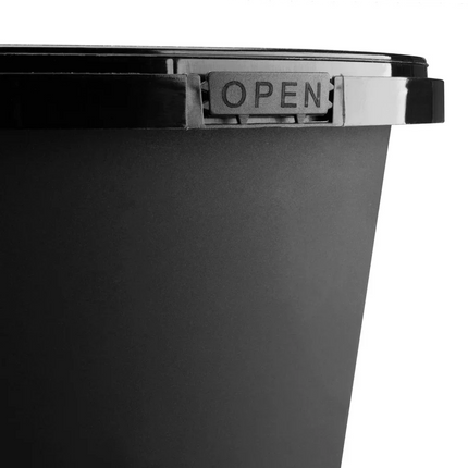 44 oz. Round Container, Tamper Resistant, Black Bottom and Clear Lid  – black clear - Image 3