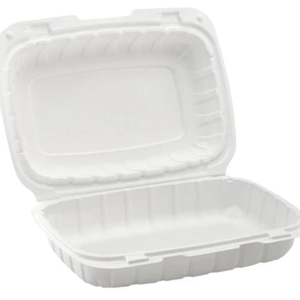 9" x 6" MFPP Hinged Container, Vented – black - Image 3