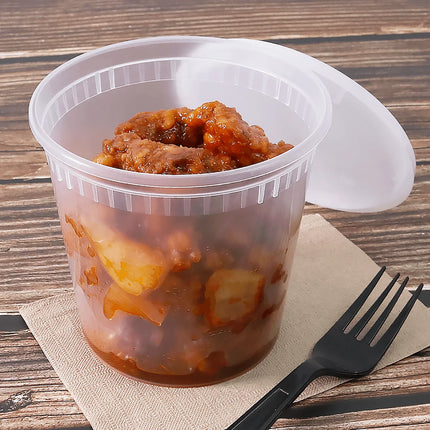 Deli Containers with Lids, Clear, Injection Molded PP – clear - Image 4