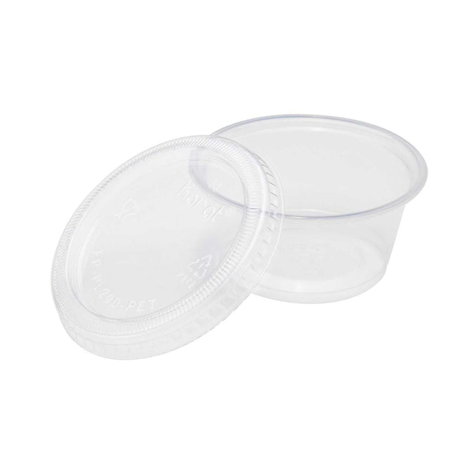 Lids for PP Portion Cups (2,500 Lids) – clear - Image 2
