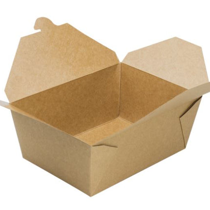 Paper Folded Take Out Boxes, #3, Kraft, 76 fl oz – kraft brown - Image 2