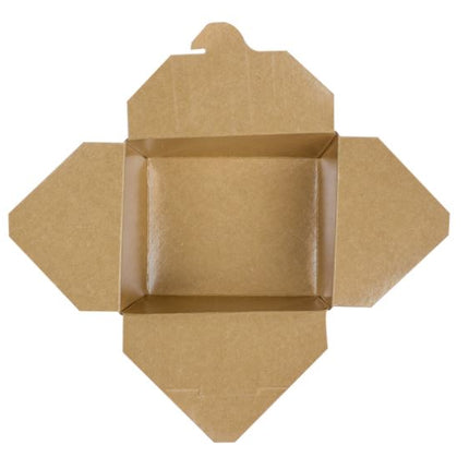 Paper Folded Take Out Boxes, #3, Kraft, 76 fl oz – kraft brown - Image 3