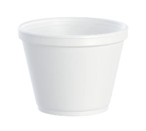 Foam Food Container, White – white - Image 1