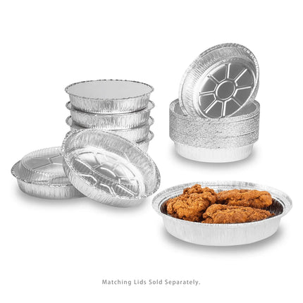 9" Round Aluminum Foil Container - Image 1