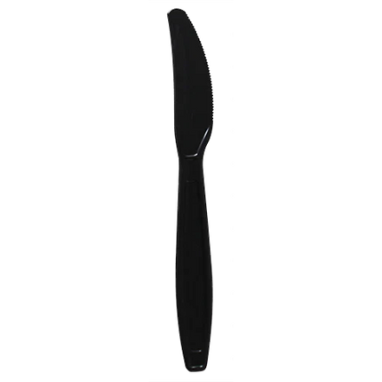 Knife, Extra Heavy, Black, PP, Bulk - Image 1