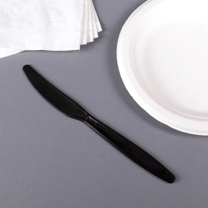 Knife, Extra Heavy, Black, PP, Bulk - Image 2