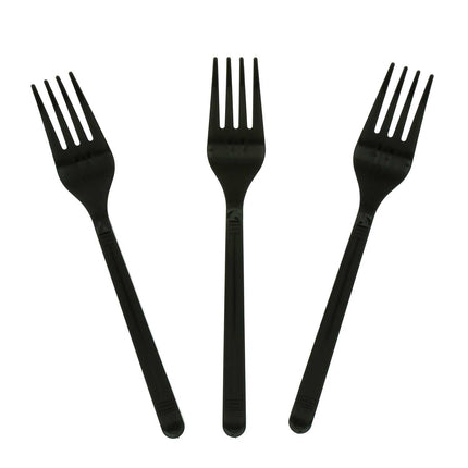 Fork, Heavy, Black, PP, Bulk – black - Image 2