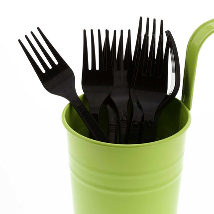 Fork, Heavy, Black, PP, Bulk – black - Image 3