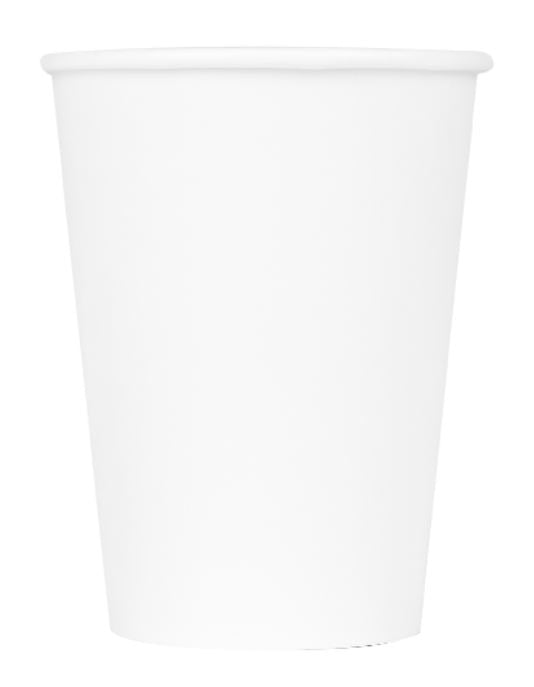 Hot Paper Cup, Single Wall, White – white - Image 2