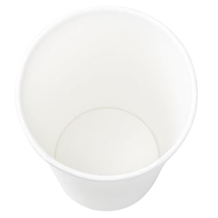 Hot Paper Cup, Single Wall, White – white - Image 5