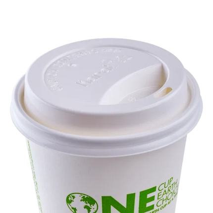 Sipper Lid, Fits 10-24 oz Paper Hot Cups – white - Image 2