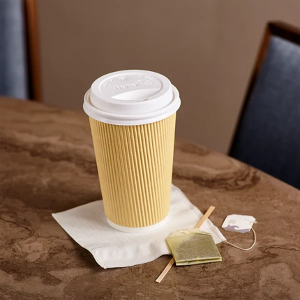 Sipper Lid, Fits 10-24 oz Paper Hot Cups – white - Image 3