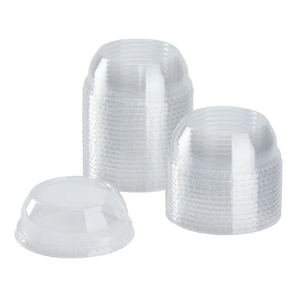 PETDome Lid with Wide Hole Fits 12-24 oz PET Cup
Clear, 98mm - Image 3