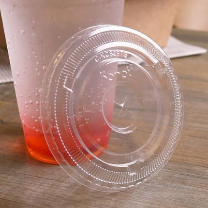 PET Lid with Straw Slot, Fits
9 oz PET Cup, Clear, 92mm – clear - Image 4