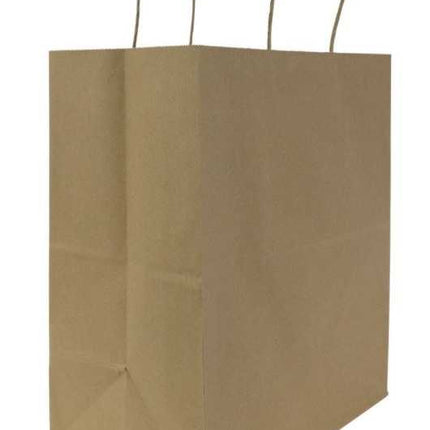Paper Bag with Handles, Kraft, Large – kraft brown - Image 2