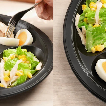 Round Plate, Black PP (Multiple Sizes) – black - Image 3
