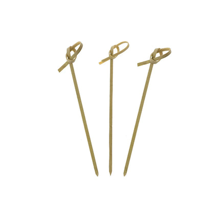 4" Bamboo Knot Pick Wrapped - Image 1