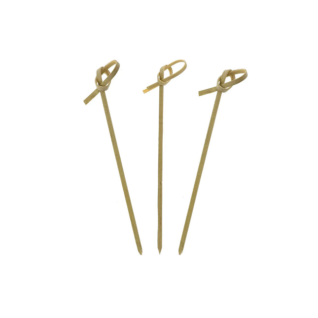 4" Bamboo Knot Pick Wrapped - Image 1