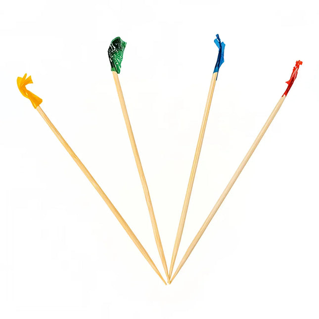 Assorted Bamboo Club Frill Picks Assorted Colors - Image 1