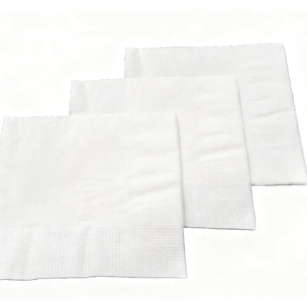 10" x 10" Premium Beverage Napkin, White, 2-Ply - Image 1