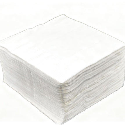 10" x 10" Premium Beverage Napkin, White, 2-Ply - Image 2