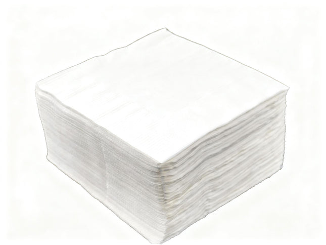 10" x 10" Premium Beverage Napkin, White, 2-Ply - Image 2