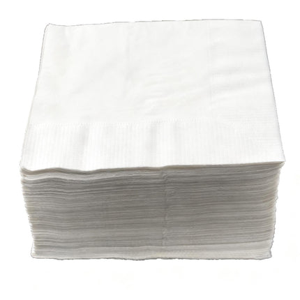 10" x 10" Premium Beverage Napkin, White, 2-Ply - Image 3