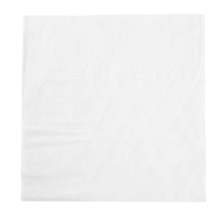 16.5" x 16.5" Dinner Napkin, White, 3-Ply, 1/4-Fold – white - Image 1