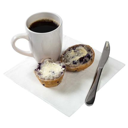 16.5" x 16.5" Dinner Napkin, White, 3-Ply, 1/4-Fold – white - Image 5