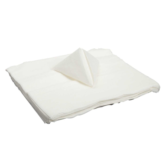 16" x 16" Premium White Airlaid Napkin, Linen Like – white - Image 2