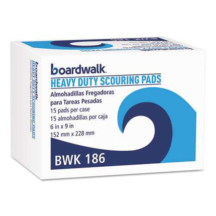 6" x 9" Heavy-Duty Scour Pad, Green – green - Image 4