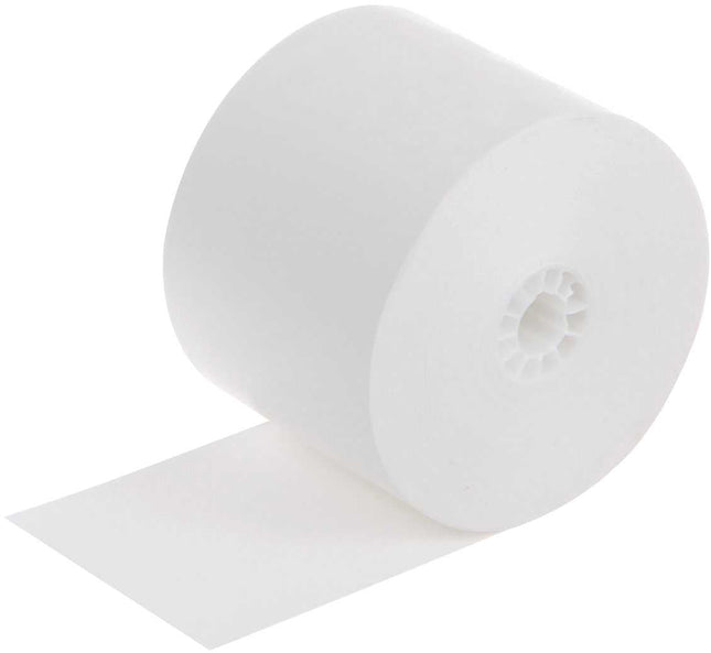 2 1/4" x 200' Thermal Paper Rolls ID Core 7/16" – white thermal - Image 1