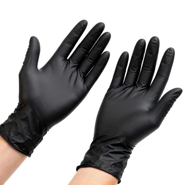 Exam-grade Nitrile Gloves, Black 
EcoElite – black - Image 2
